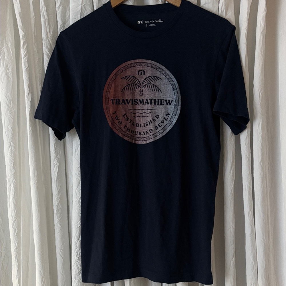 Travis Mathew Navy Graphic Tee